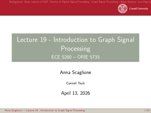 Lecture 19 — _GSPintroduction
